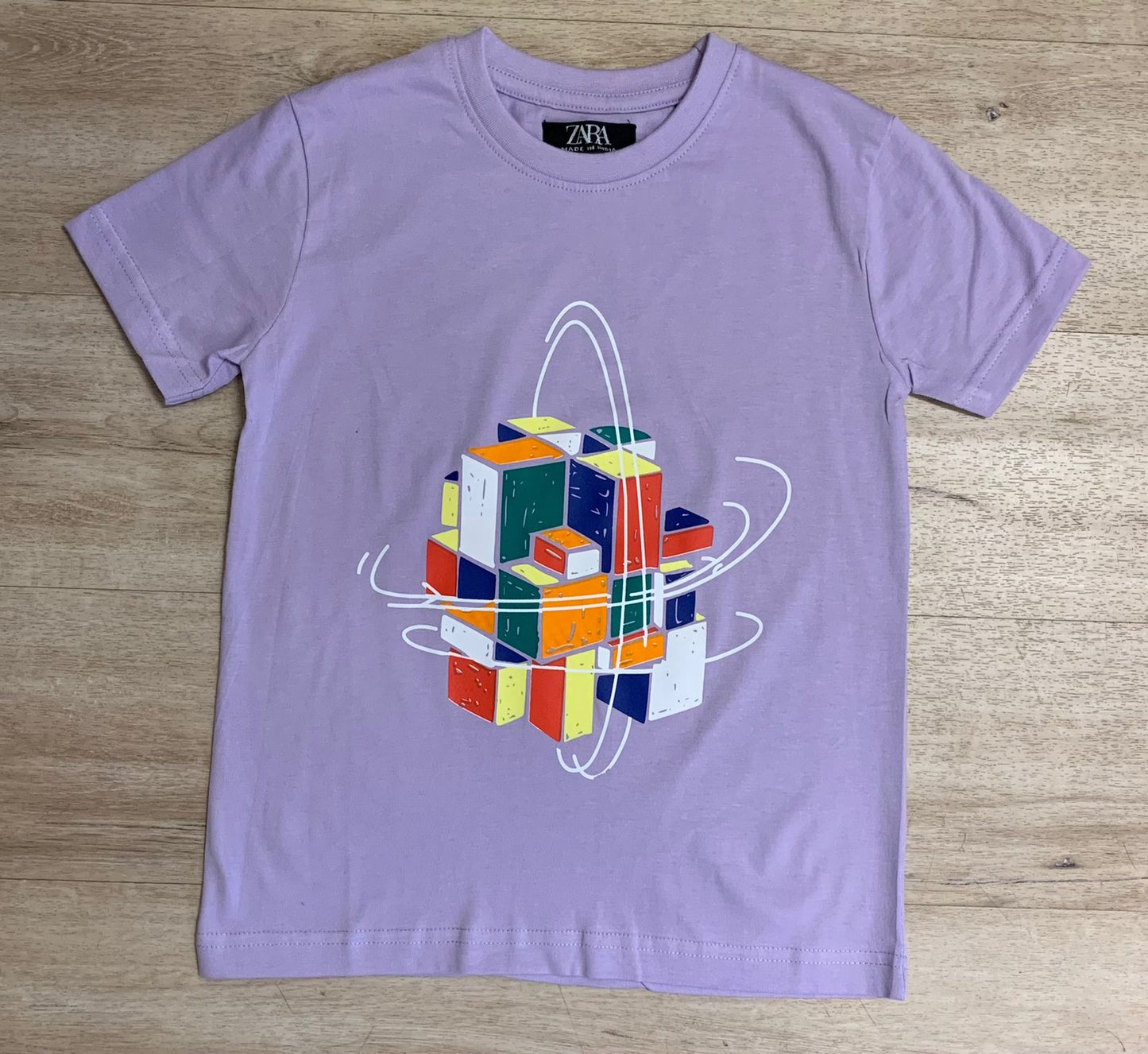 RUBIK'S CUBE GRAPHIC PRINT BOY'S T-SHIRT